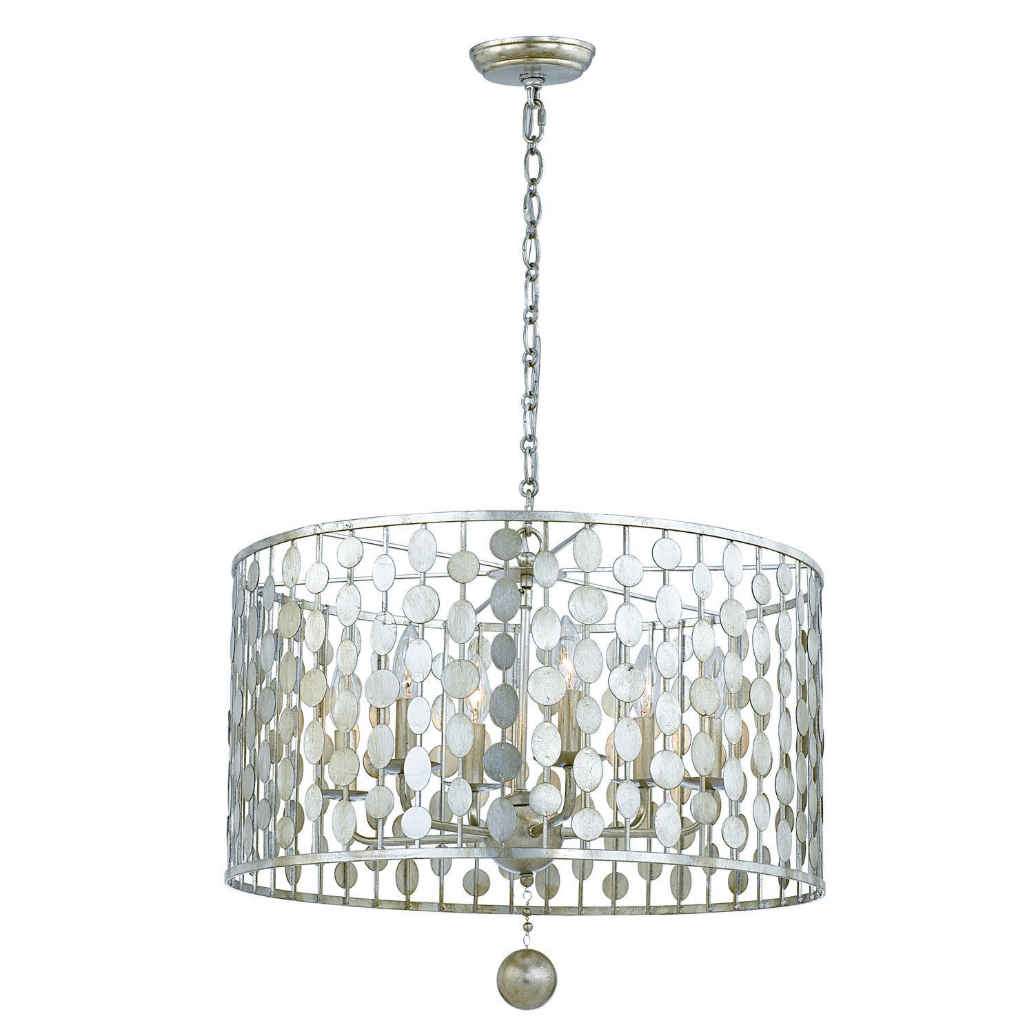 Layla 23.75'' Antique Silver Chandelier