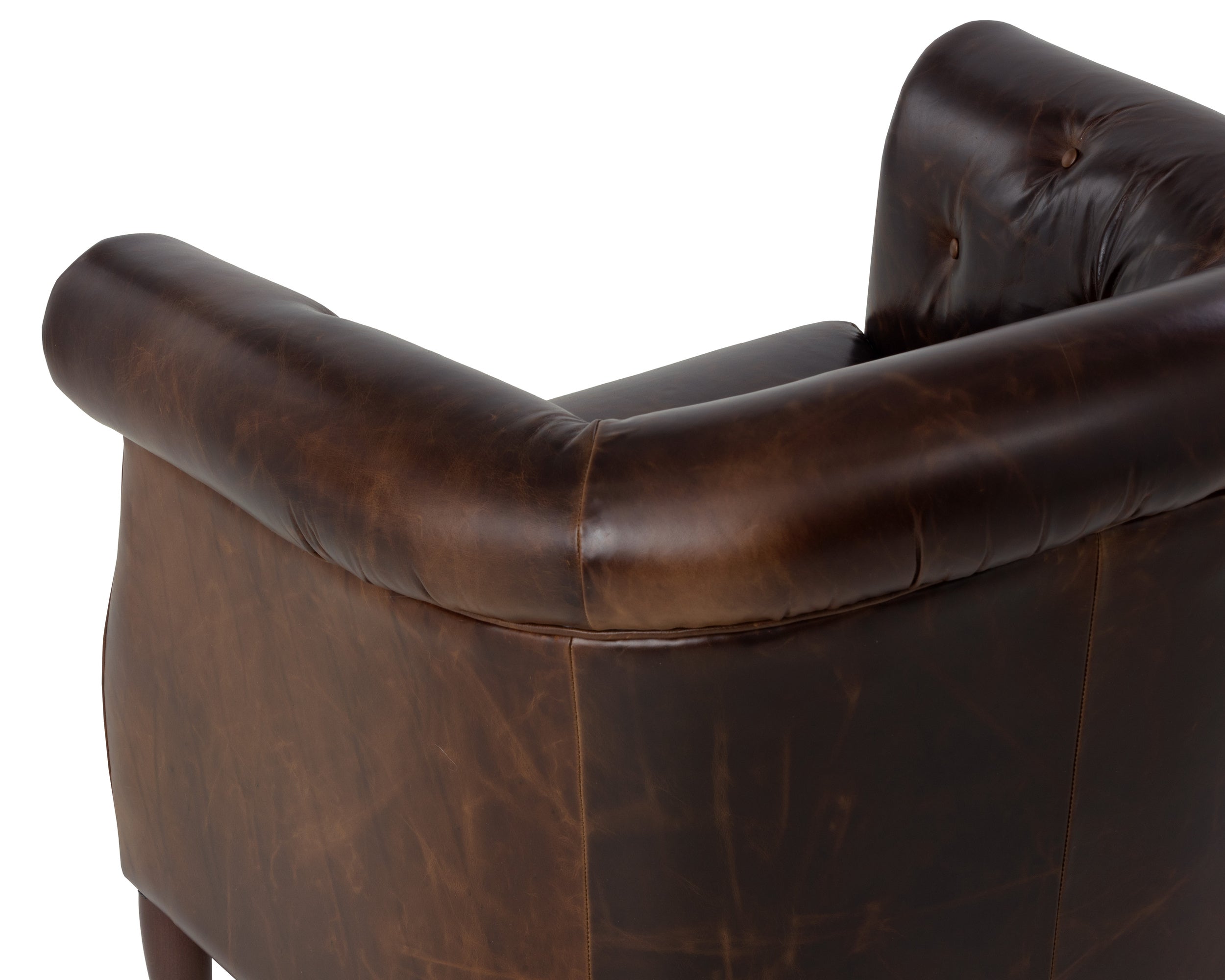 Marjorie Lounge Chair - Chocolate Leather