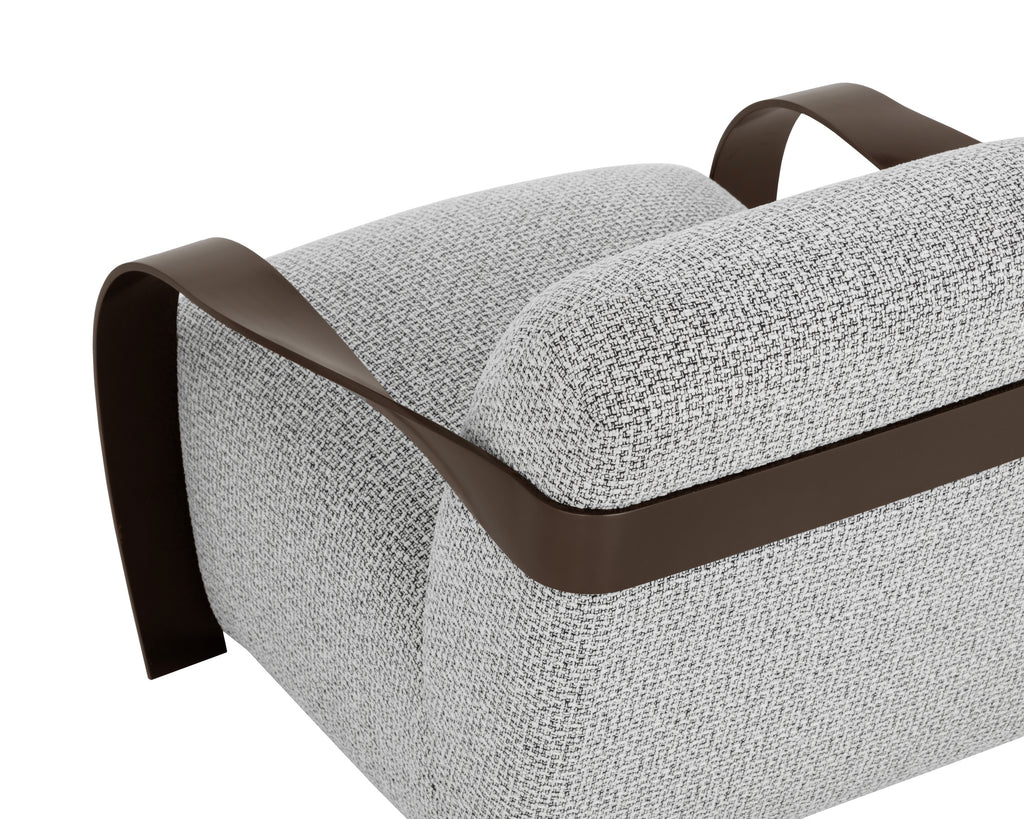 Sonesta Lounge Chair - Dark Bronze - Helios Check Black