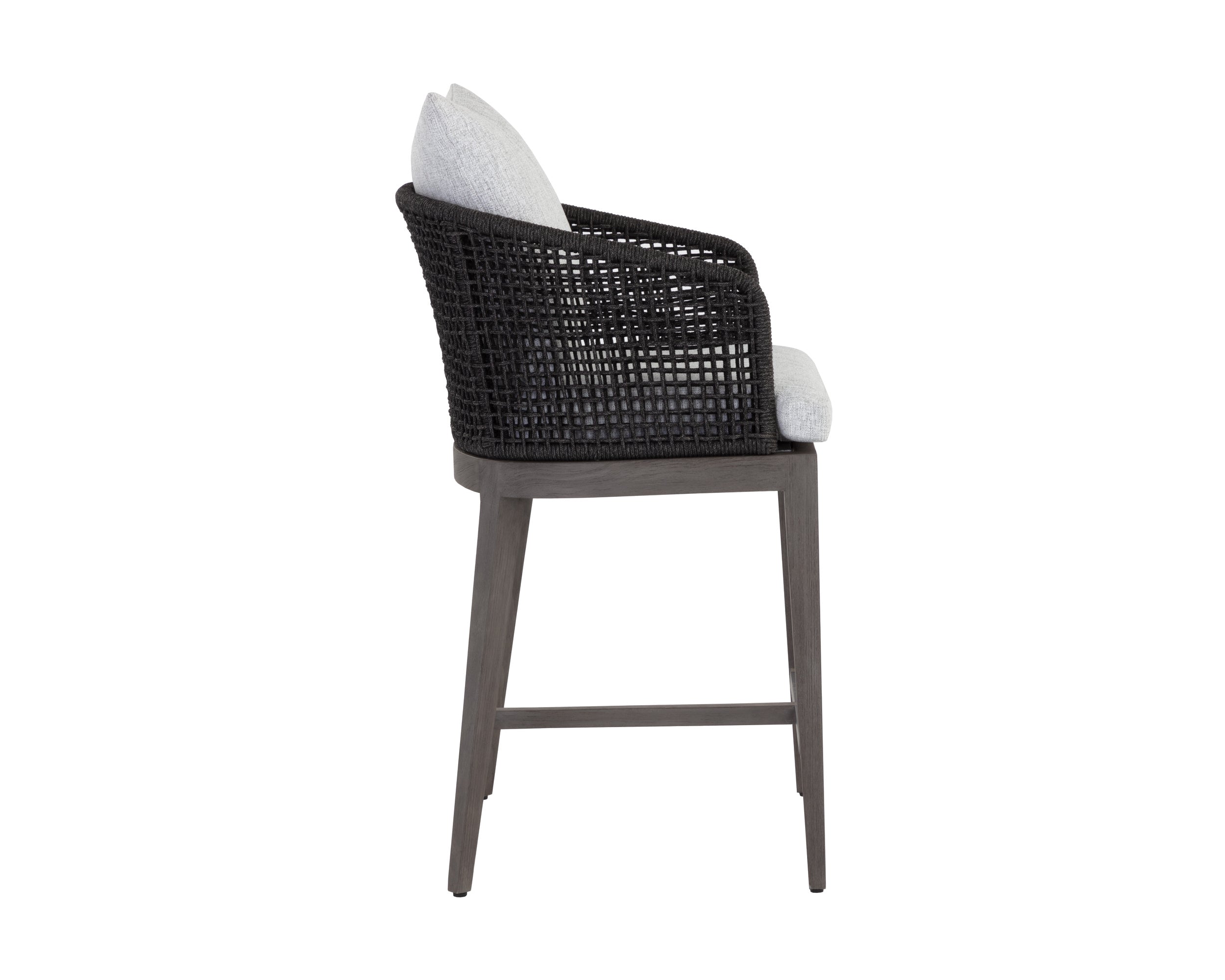 Capri Counter Stool - Smoke Grey - Copacabana Marble