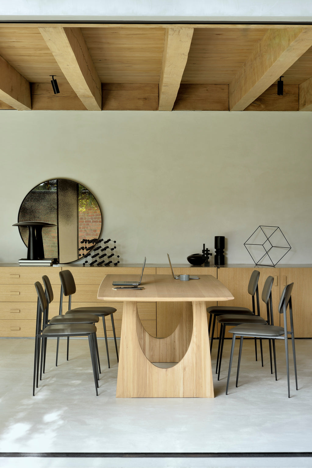 Geometric Dining Table | Oak | Rectangular | 98" X 39"