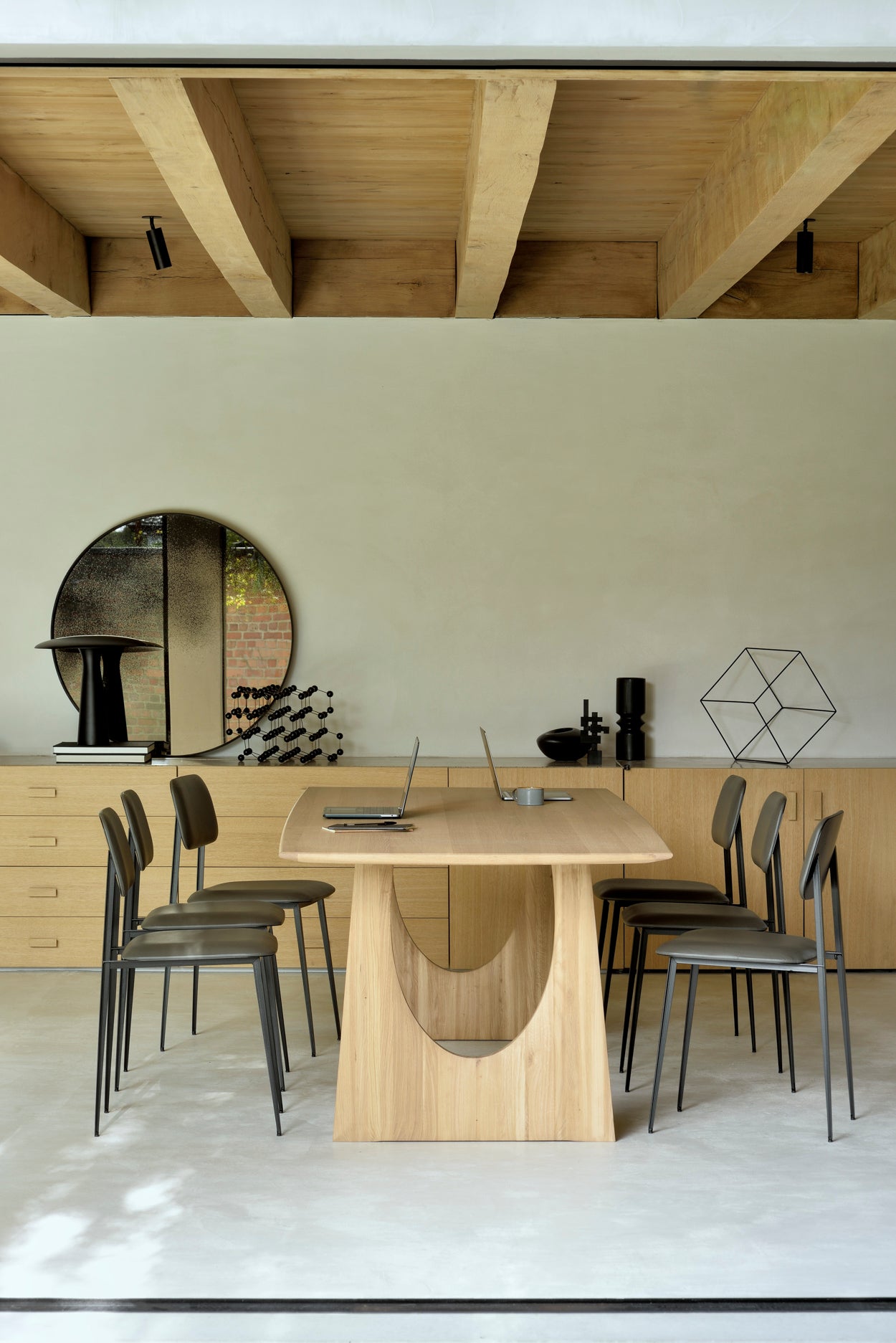 Geometric Dining Table | Oak | Rectangular | 98" X 39"