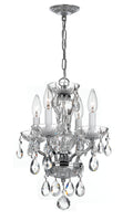 Welton 11'' Italian Crystal Polished Chrome Chandelier
