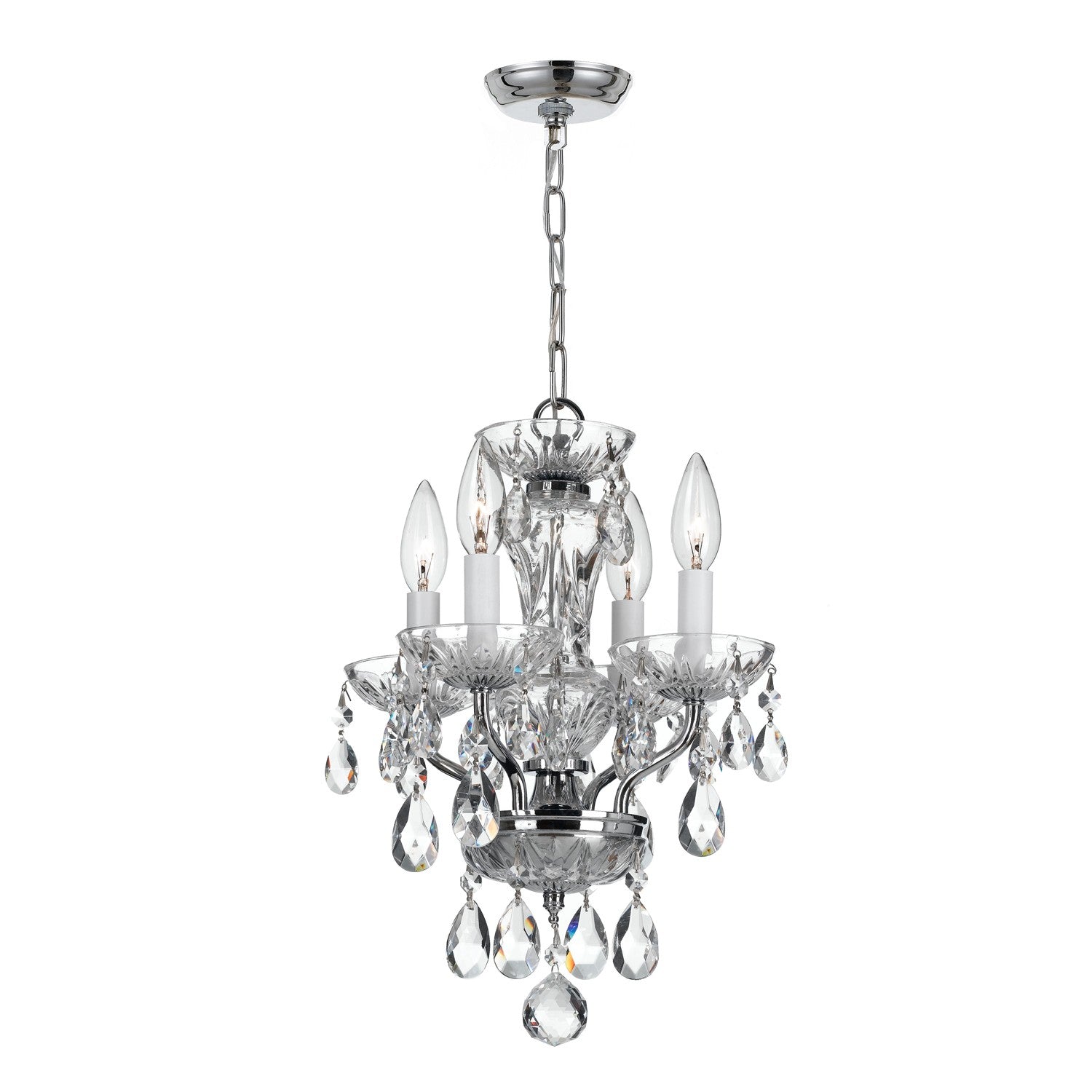 Welton 11'' Swarovski Strass Crystal Polished Chrome Chandelier