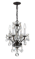 Welton 11'' Italian Crystal English Bronze Chandelier
