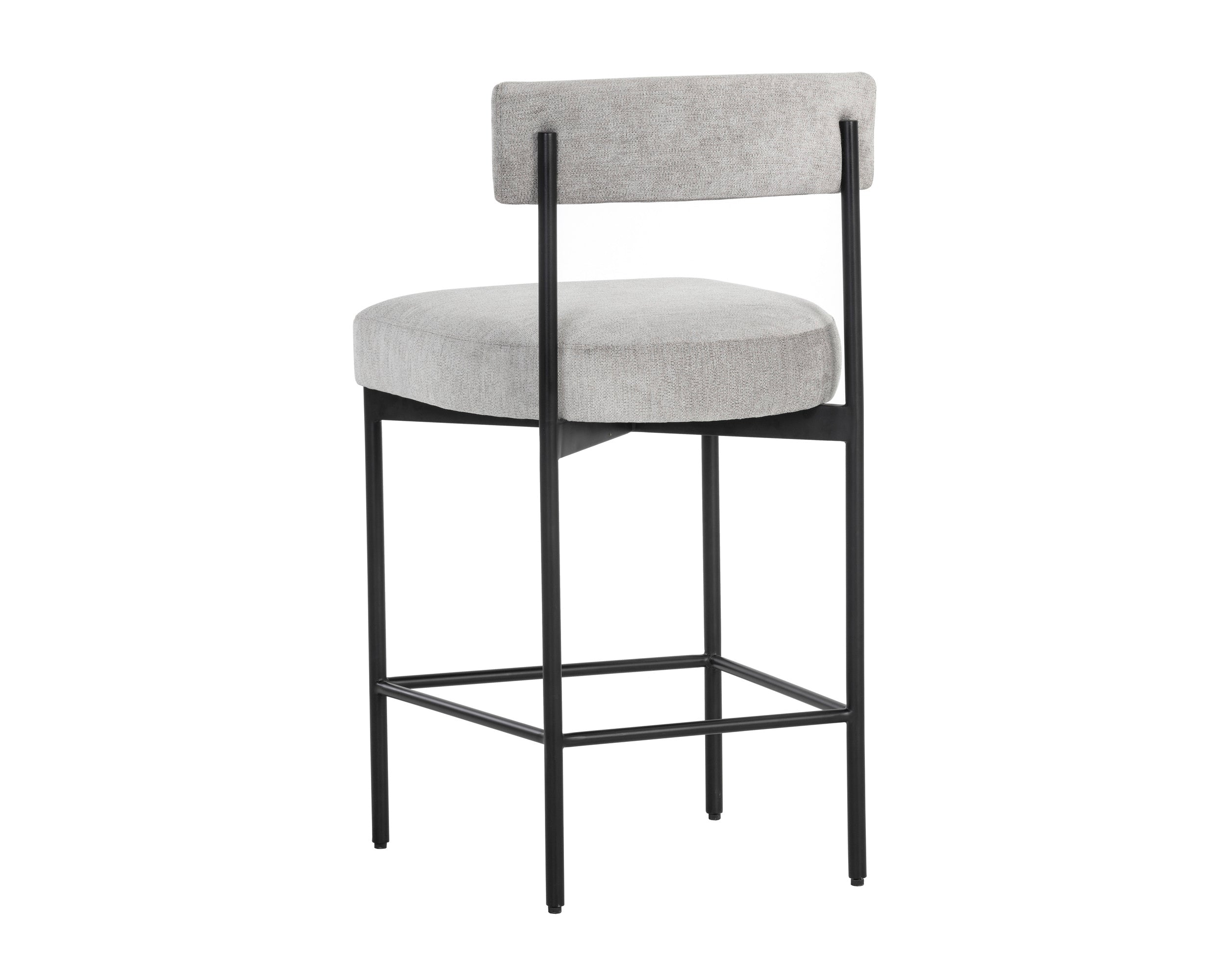 Seneca Counter Stool - Black - Polo Club Stone