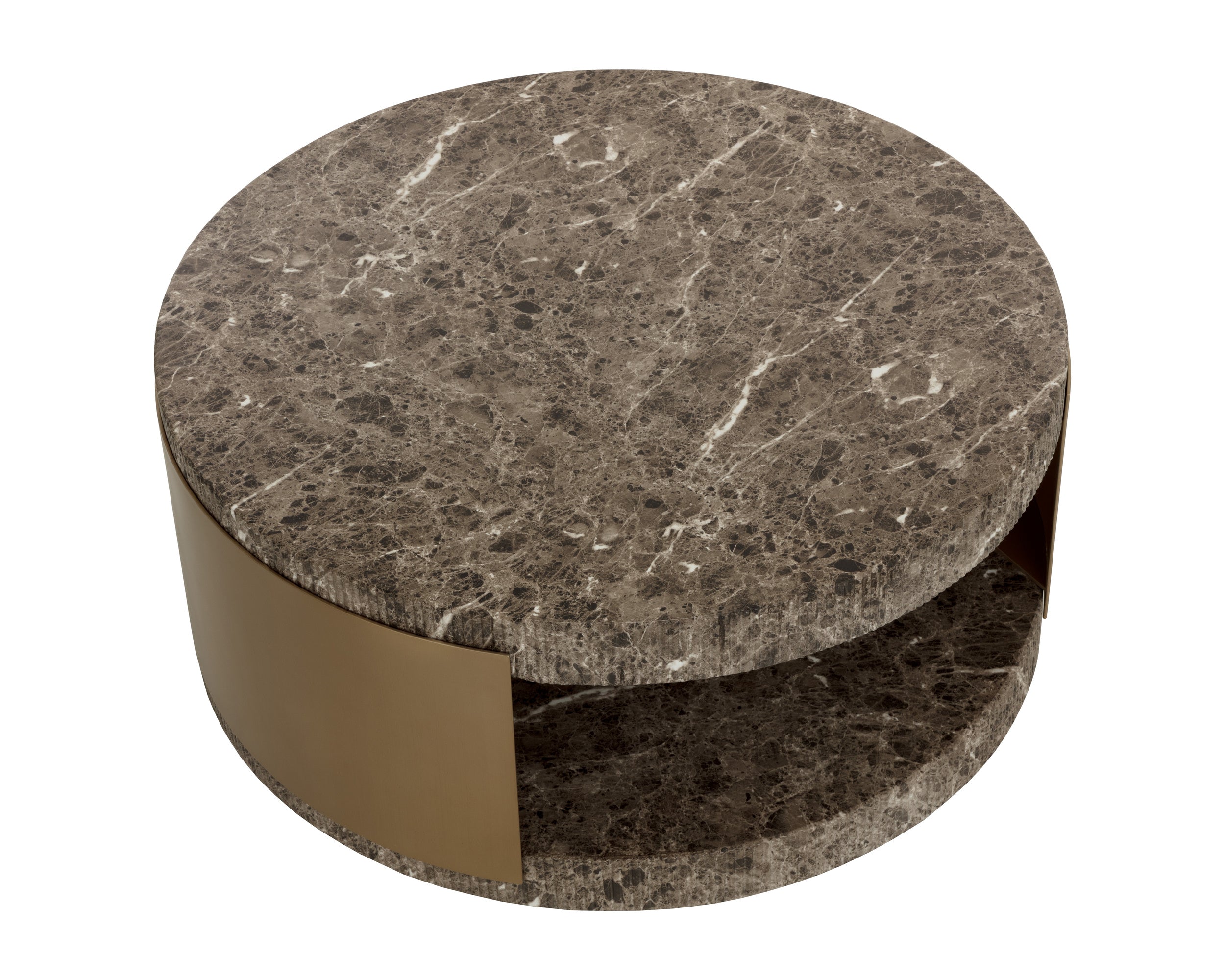 Cavette Coffee Table - Marble Look - Dark Emperador