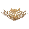 Broche 20.75'' Antique Gold Semi Flush Mount