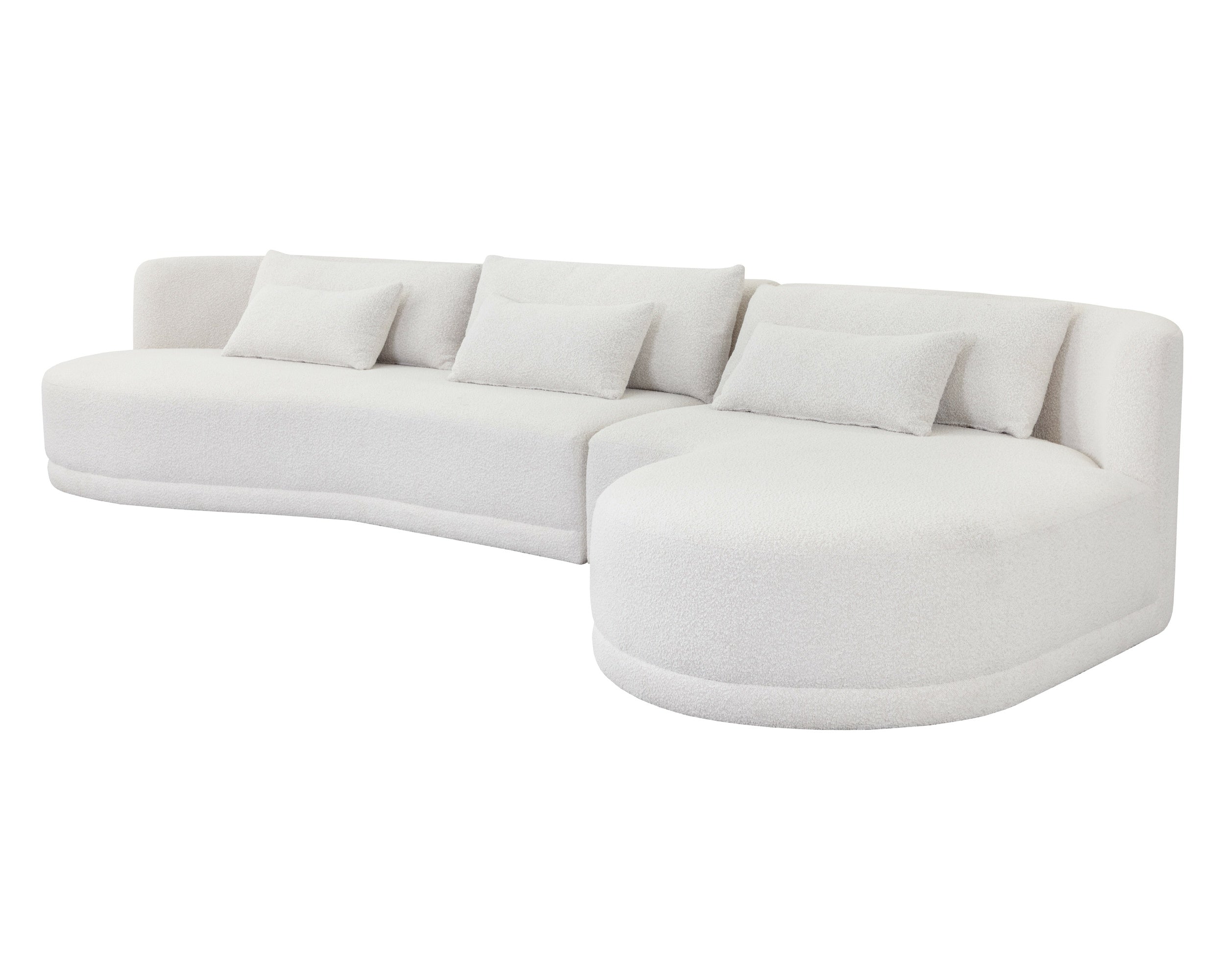 Laken Sofa Chaise - Raf - Copenhagen White