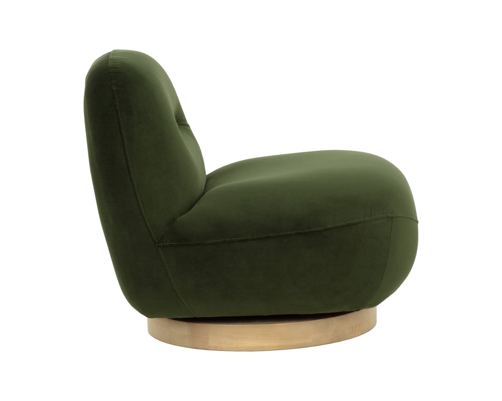 Franze Swivel Lounge Chair - Moss Green
