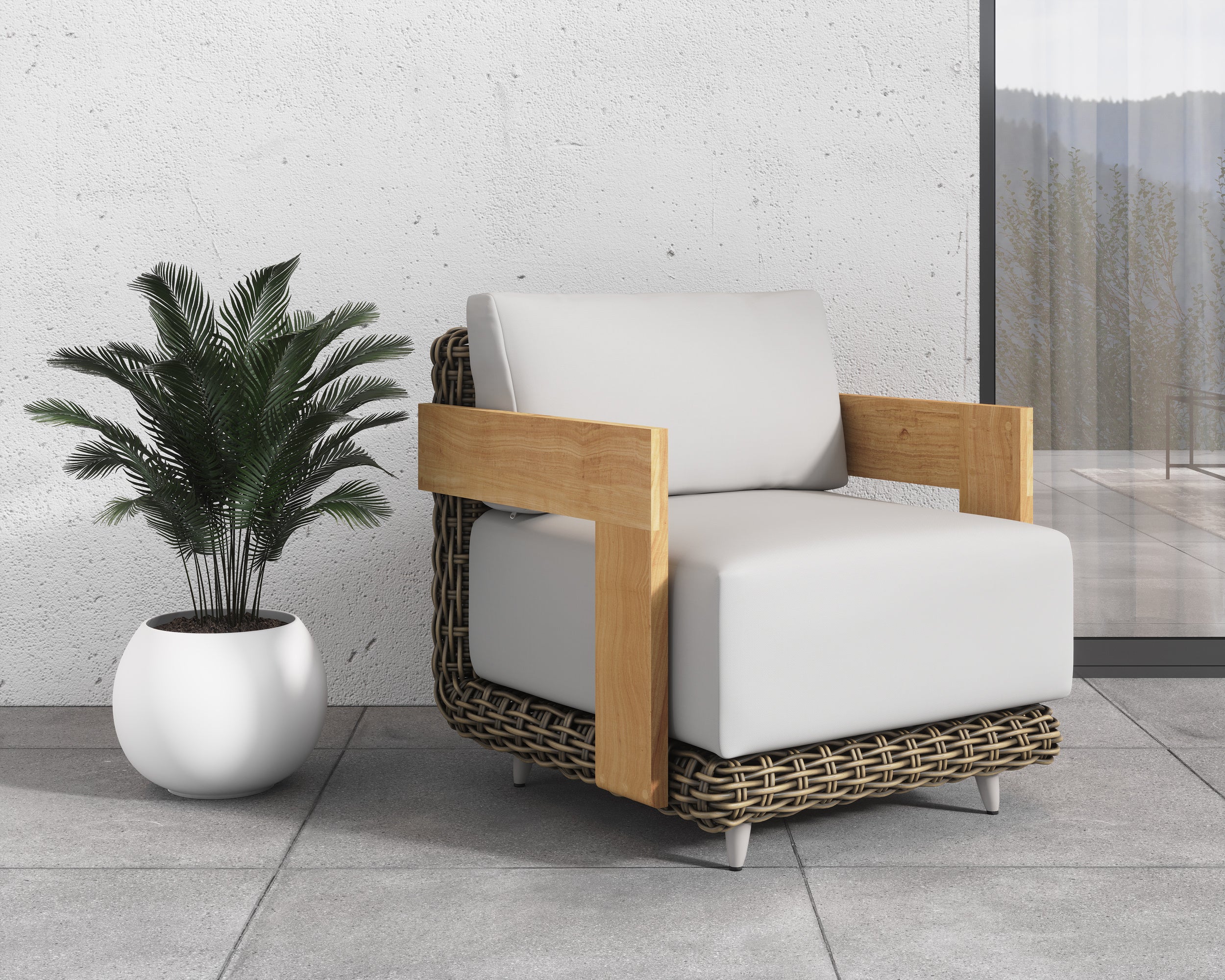 Potenza Armchair - Palazzo Cream