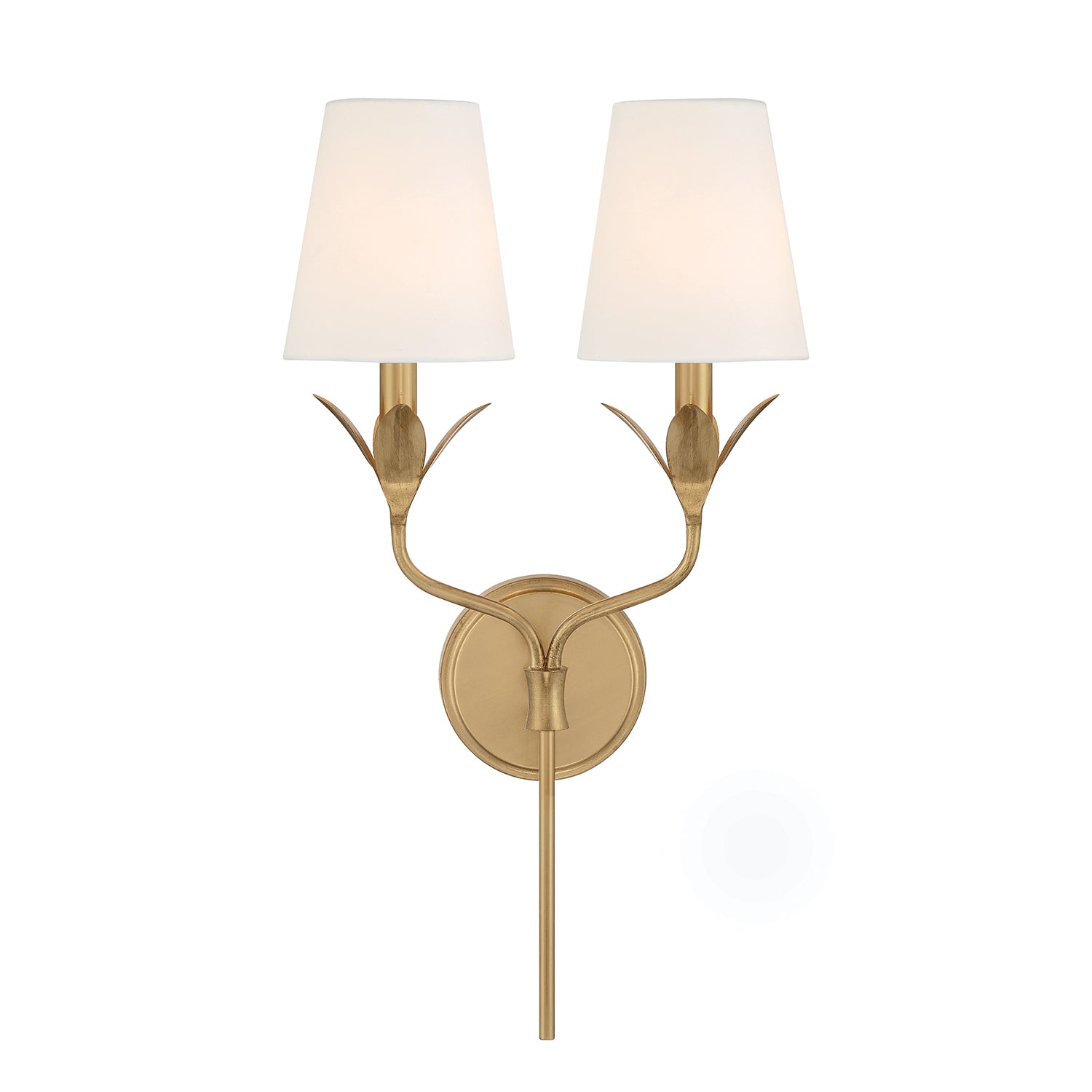 Broche 12'' Antique Gold Sconce