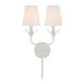 Broche 12'' Matte White Sconce