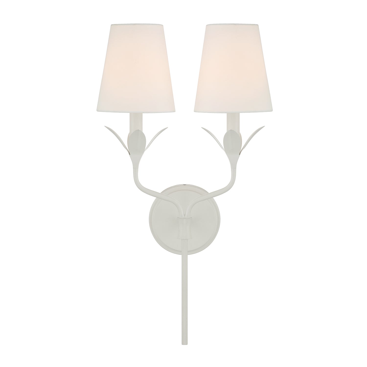 Broche 12'' Matte White Sconce