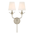 Broche 12'' Antique Silver Sconce