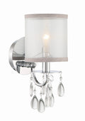 Hampton 5.5'' Drum Shade Polished Chrome Sconce