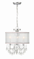Hampton 14'' Drum Shade Polished Chrome Chandelier