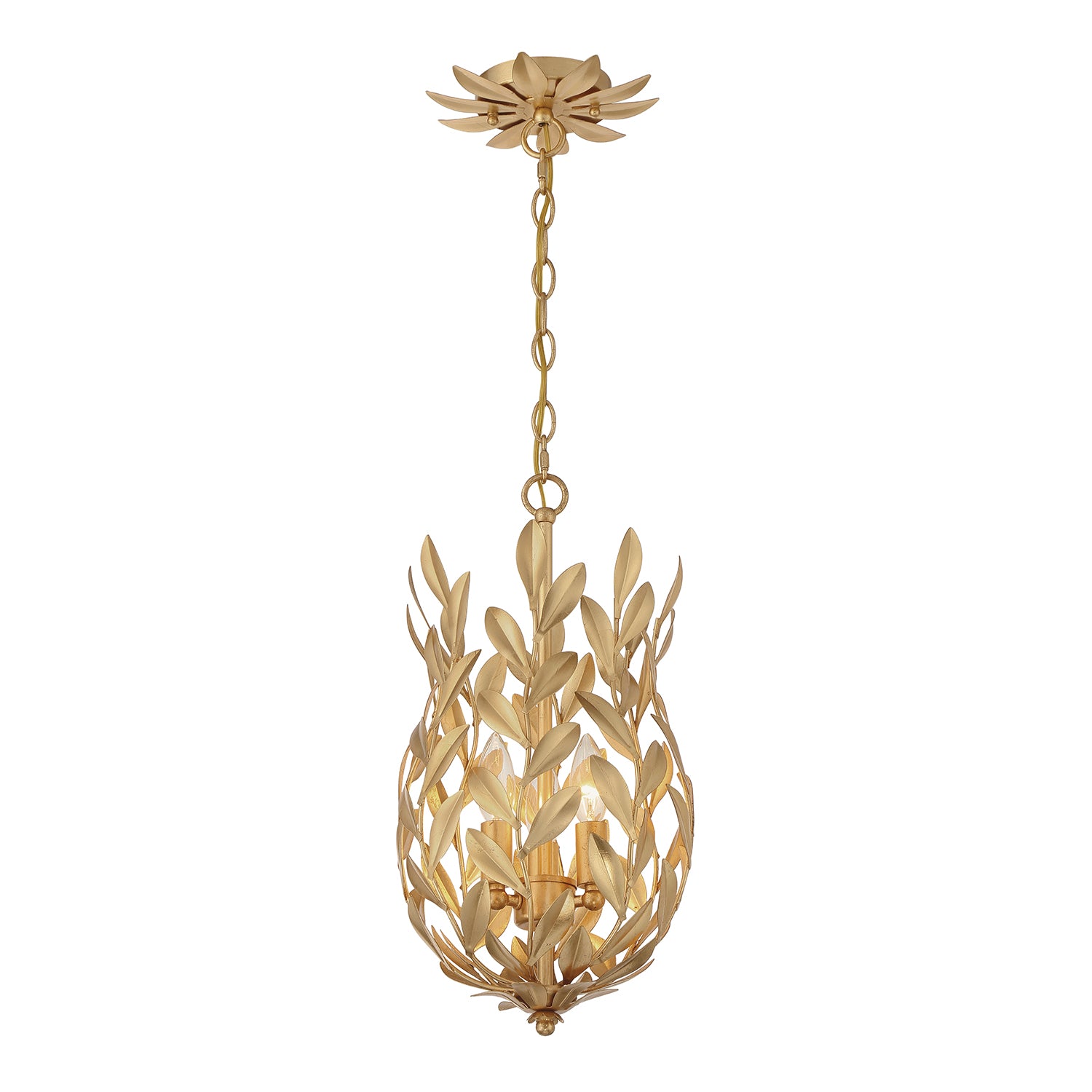 Broche 9.5'' Antique Gold Pendant