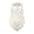 Broche 9.5'' Matte White Semi Flush Mount