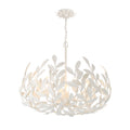 Broche 23'' Matte White Chandelier