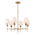 Broche 32'' Antique Gold Chandelier