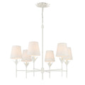Broche 32'' Matte White Chandelier