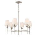 Broche 32'' Antique Silver Chandelier