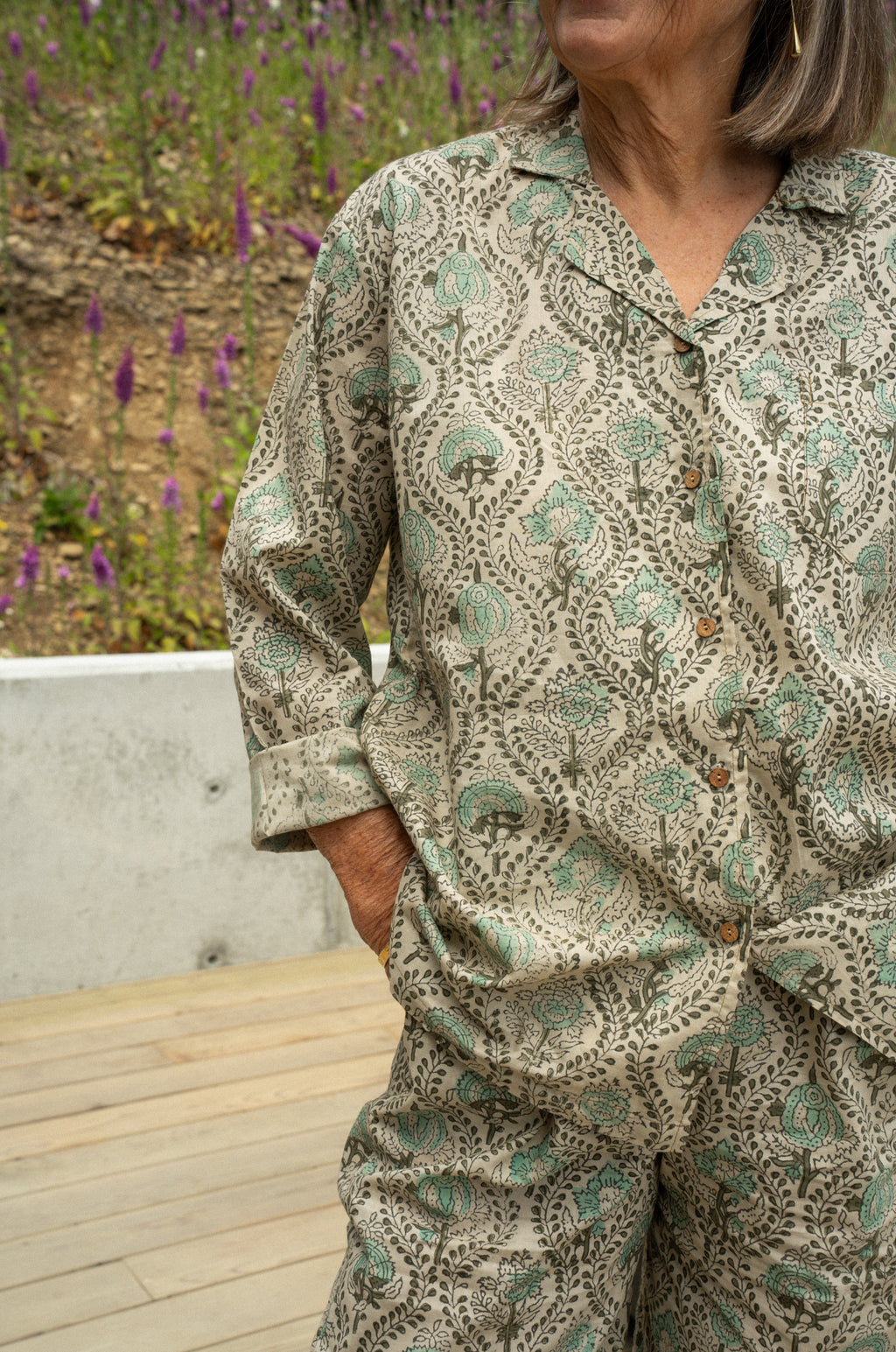 Lalita Block Print Pyjama Set - L/XL