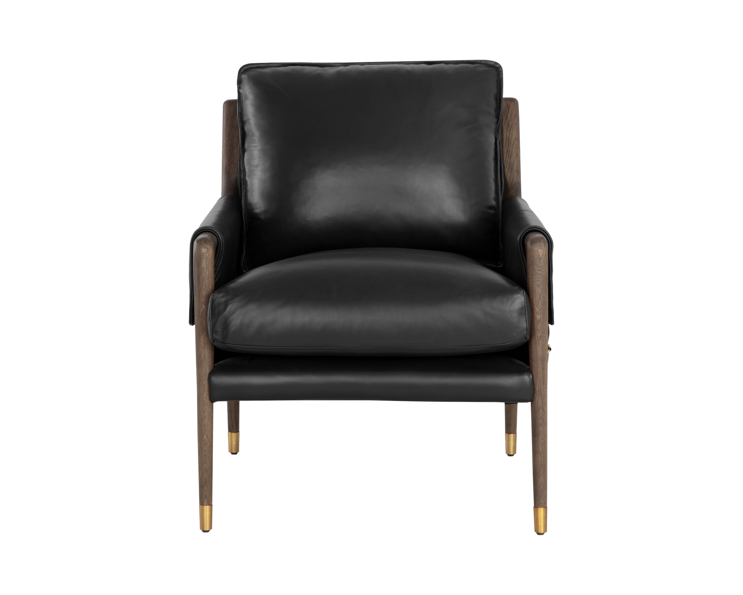 Mauti Armchair - Distressed Brown - Cortina Black Leather