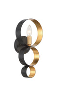 Luna 7'' English Bronze + Antique Gold Sconce