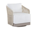 Allariz Swivel Armchair - Greige - Stinson White