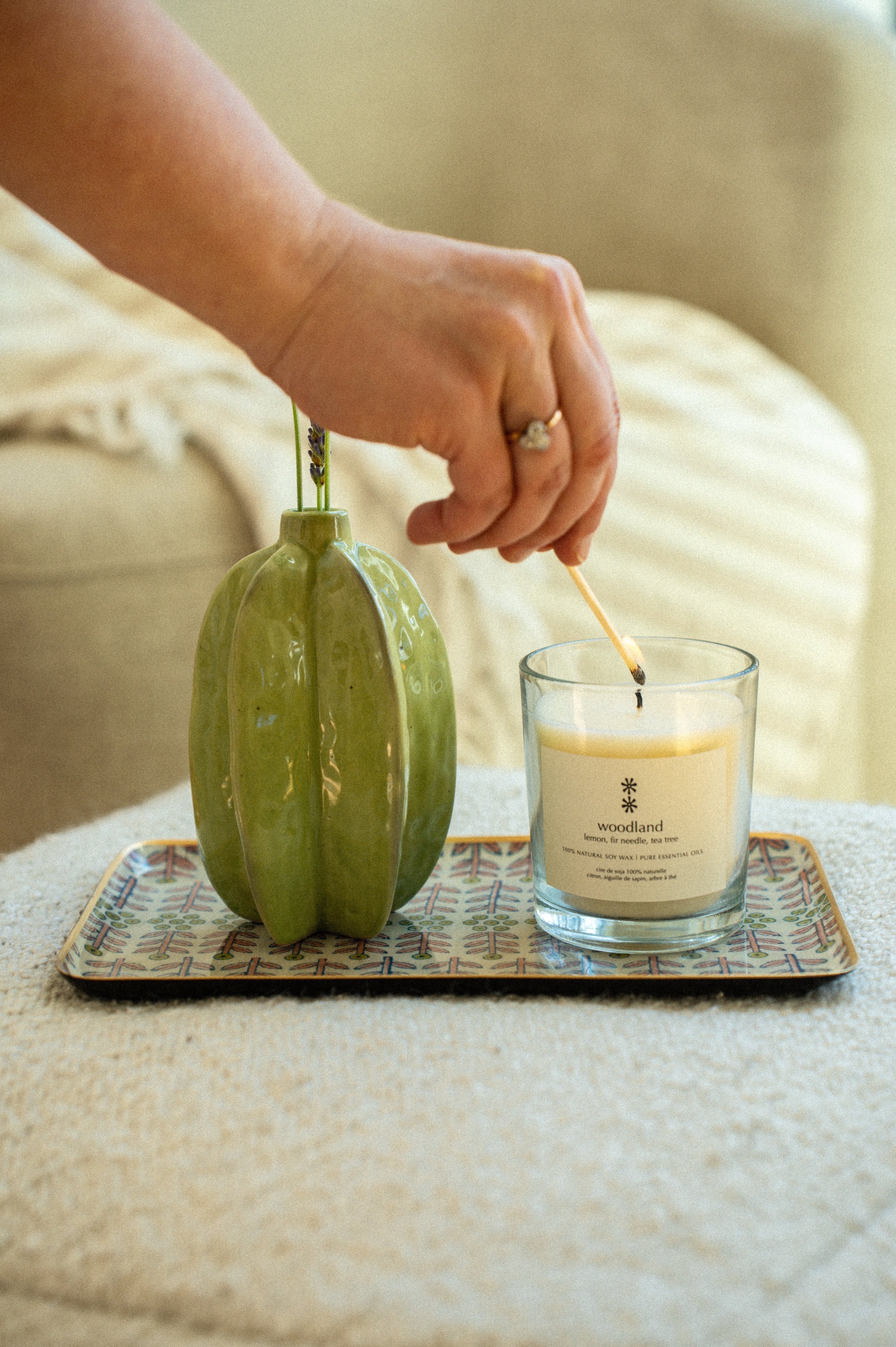 Carambola Vase, Green