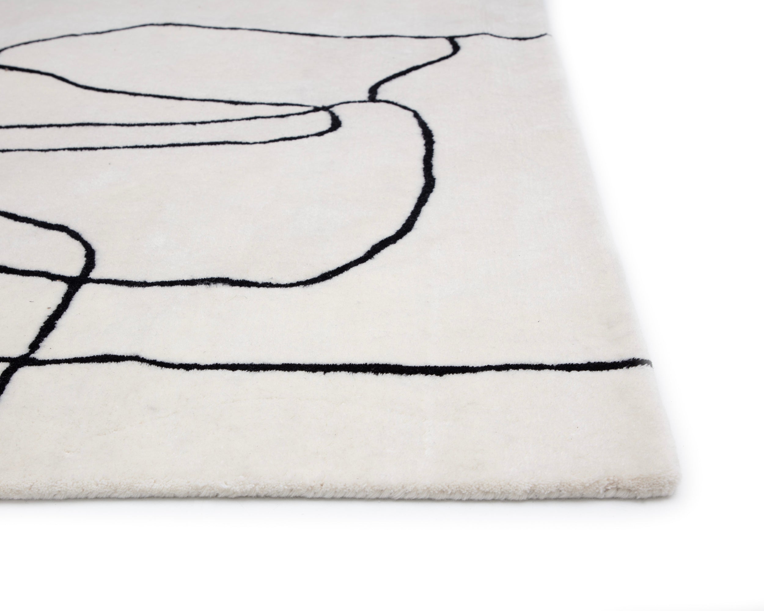 Tilda Hand -Tufted Rug - Ivory / Charcoal - 8' X 10'