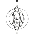 Luna 48'' Matte Black Chandelier