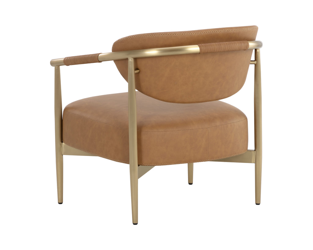 Heloise Lounge Chair - Milliken Cognac