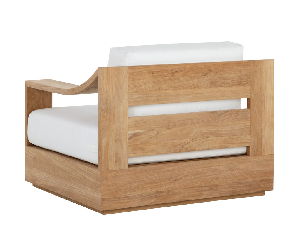 Tahiti Swivel Lounge Chair - Stinson White