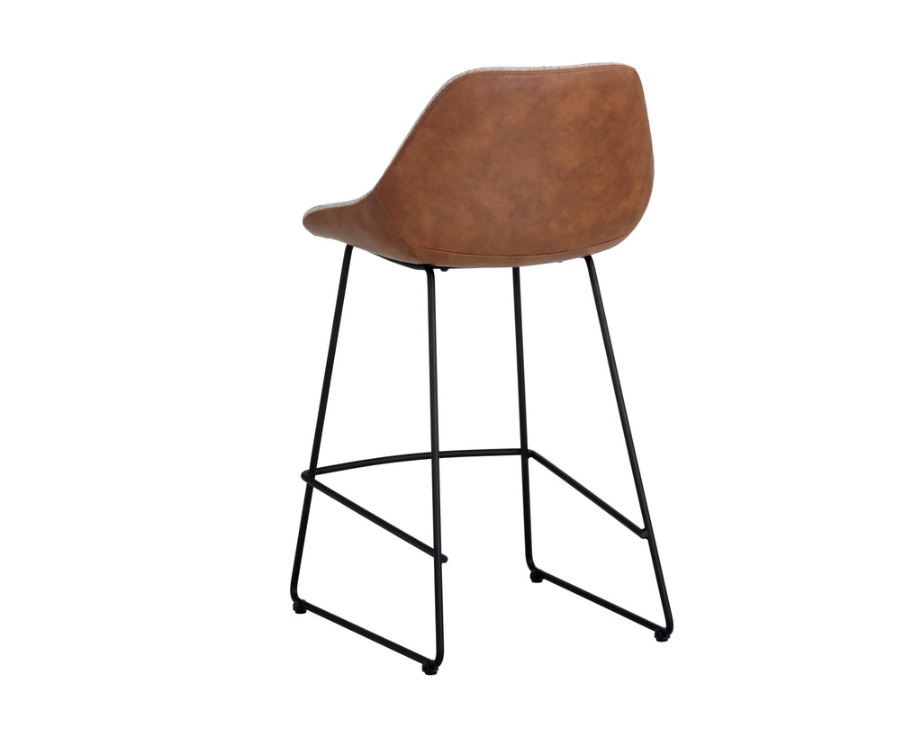 Mccoy Counter Stool - Cinnamon Brown / November Grey