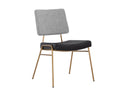 Brinley Dining Chair - Gold - Nightfall Black / Chacha Grey