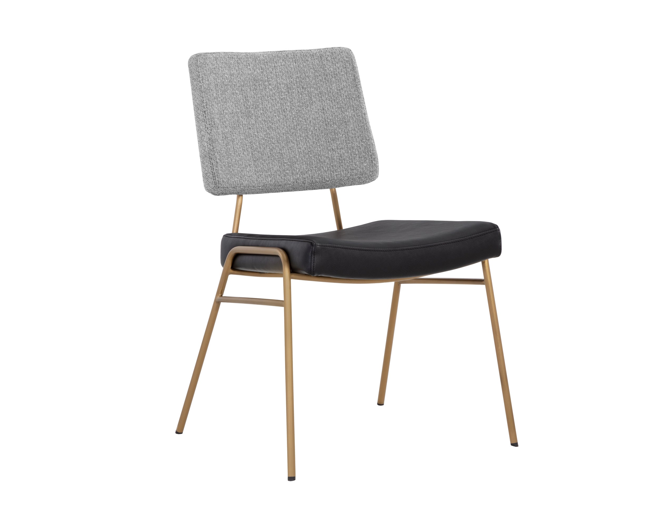 Brinley Dining Chair - Gold - Nightfall Black / Chacha Grey