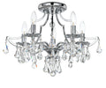 Cedar 18.5'' Swarovski Strass Crystal Polished Chrome Semi Flush Mount