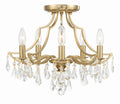 Cedar 18.5'' Vibrant Gold Semi Flush Mount