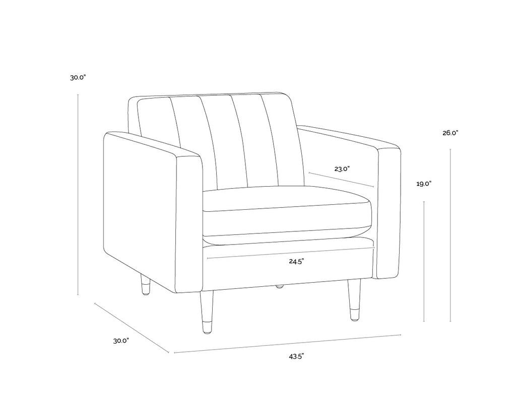 Yosi Armchair - Moss Green