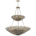 Broche 40'' Antique Silver Chandelier