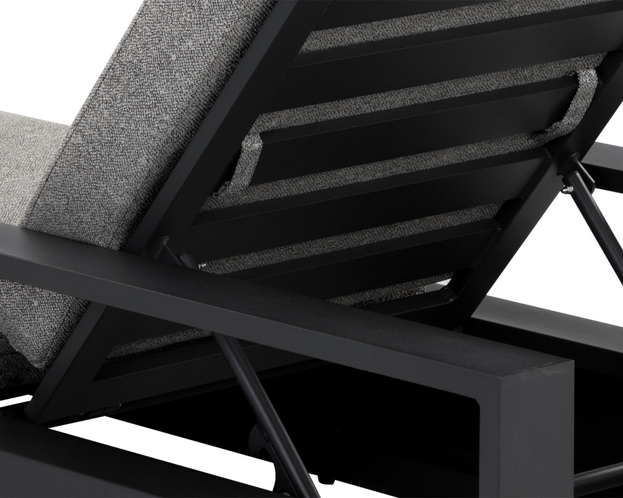 Tavira Lounger - Charcoal - Lanikai Salt And Pepper