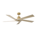 Aspen 56 Ceiling Fan | Burnished Brass | Washed White Oak Blades
