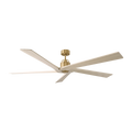 Aspen 70 Ceiling Fan | Burnished Brass | Washed White Oak Blades