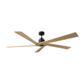 Aspen 70 Ceiling Fan | Midnight Black | Natural Honey Blades