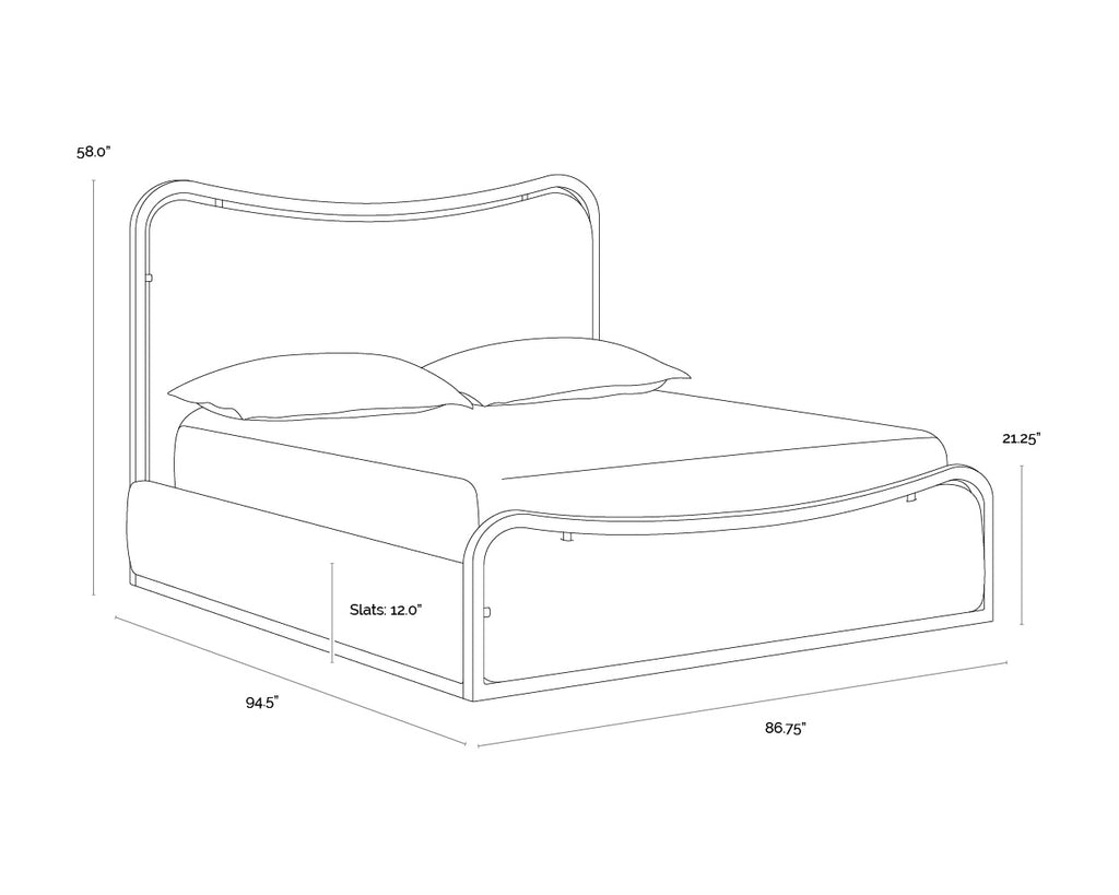 Junia Bed - King - Hailey Moon