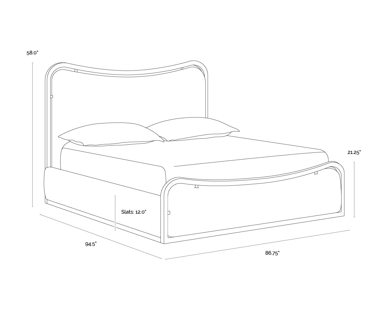 Junia Bed - King - Hailey Moon