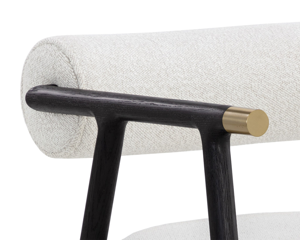 Sova Dining Armchair - Black - Copenhagen White